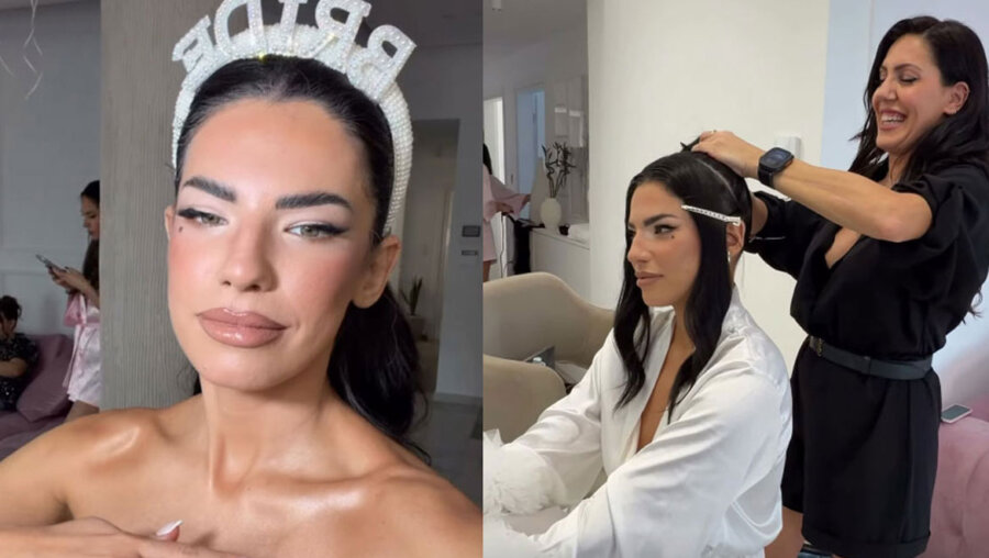 Στέλλα Πάσσαρη: Μας δείχνει το bridal makeup λίγο πριν ανέβει τα σκαλιά της εκκλησίας