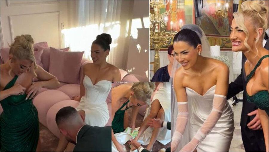 Ανοιχτοχέρα η Ιωάννα Τούνη με την κολλητή της – Έβαλε πολλά 100ευρα στα παπούτσια της νύφης