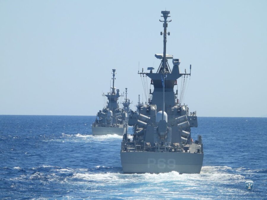 Ηχηρό μήνυμα της Αθήνας στην Άγκυρα με δύο ασκήσεις του Πολεμικού Ναυτικού νότια της Κρήτης