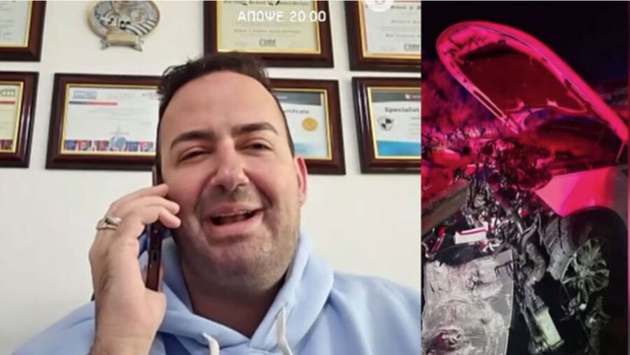 Μαυρίκιος Μαυρικίου: Από θαύμα σώθηκε μετά το σοκαριστικό τροχαίο που είχε στην Κύπρο - Το αυτοκίνητό του καταστράφηκε ολοσχερώς