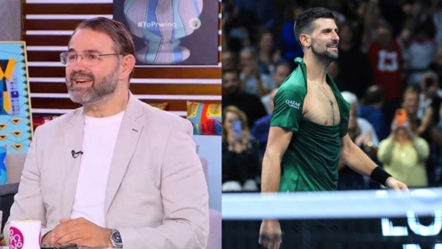 Σταύρος Μπαλάσκας: Το σχόλιο στο Πρωινό για τον Novak Djokovic - «Έσκισε την μπλούζα του κι έδειξε το στέρνο του»
