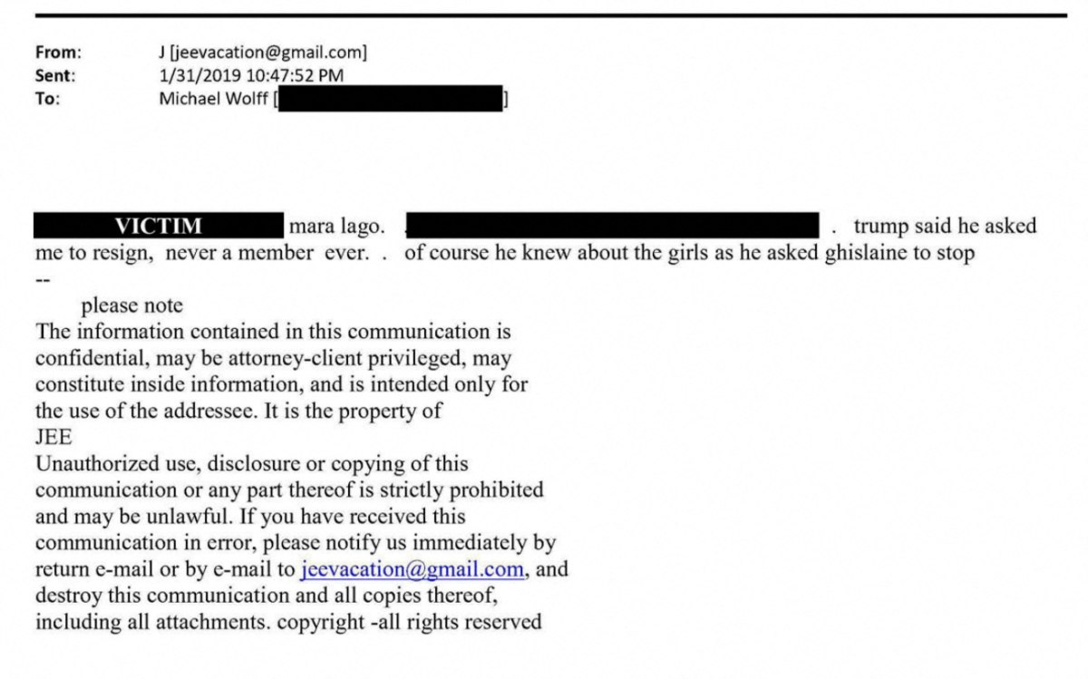 Λευκός Οίκος: «Πλαστή η αφήγηση» των Δημοκρατικών για τα emails του Έπσταϊν που εμπλέκουν τον Τραμπ