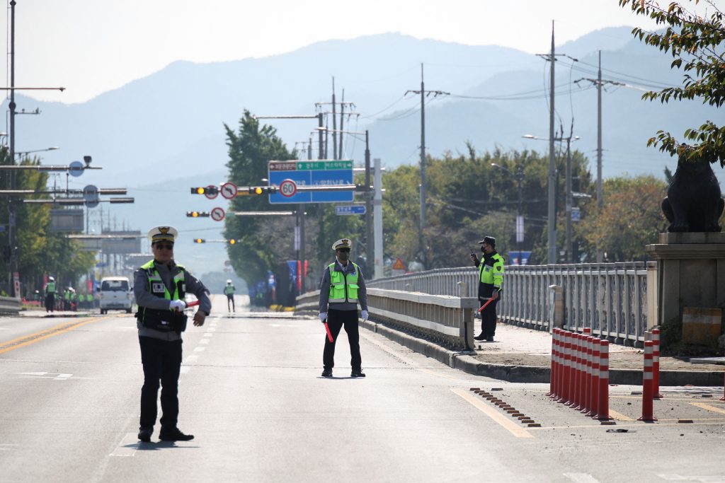 Αστυνομικοί στη Νότια Κορέα