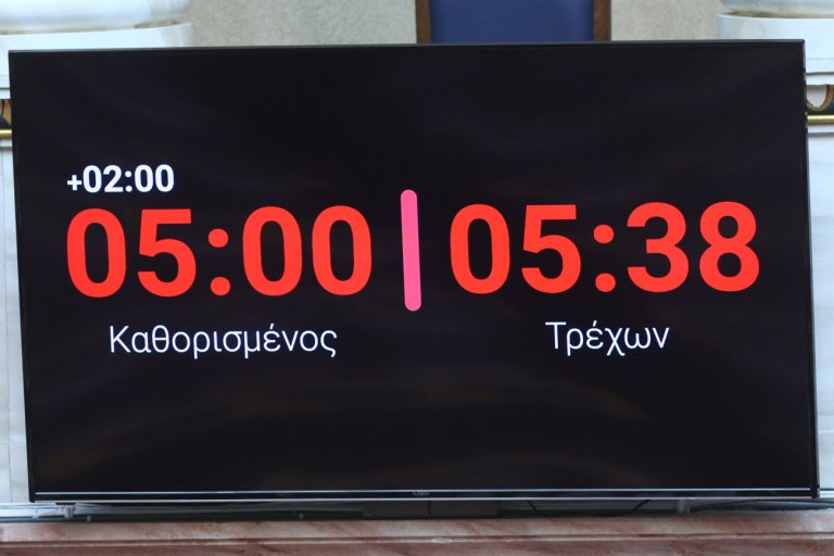 Επίσημη πρώτη του κόφτη στη Βουλή: Κλείνουν τα μικρόφωνα σε όσους ξεπερνούν τον χρόνο