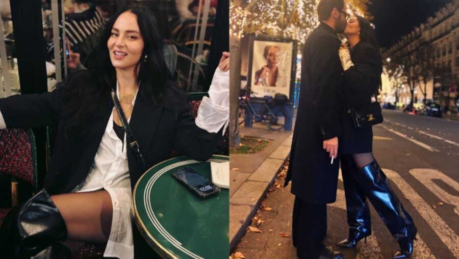 Ζενεβιέβ Μαζαρί: Ρομαντικές στιγμές με το σύζυγό της, Βασίλη Καρύδη στο Παρίσι - Το τρυφερό φιλί του ζευγαριού