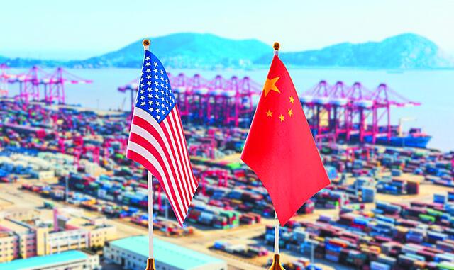 Σημαίες ΗΠΑ και Κίνας