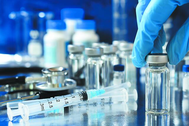 Φιάλη εμβολίου γρίπης