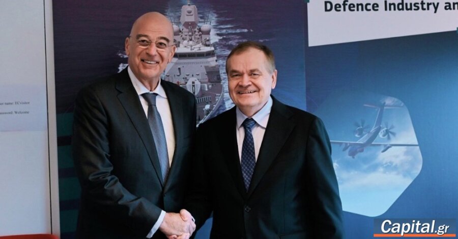 Συνάντηση Ν. Δένδια με τον γενικό διευθυντή Αμυντικής Βιομηχανίας και...