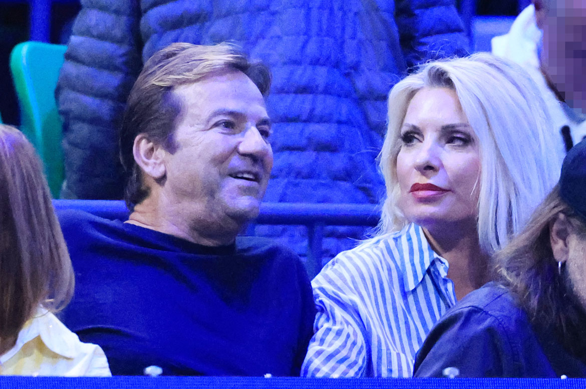 Ελένη Μενεγάκη – Ματέο Παντζόπουλος: Τρυφερές στιγμές στο ΟΑΚΑ