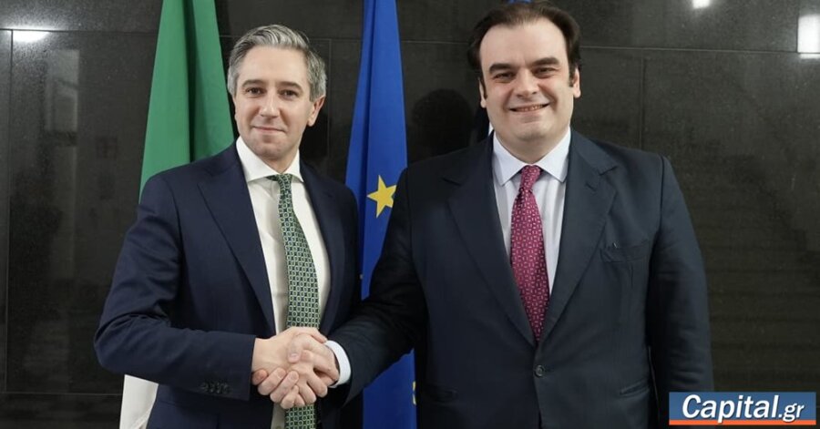 Συνάντηση Κ. Πιερρακάκη με τον Ιρλανδό ΥΠΟΙΚ