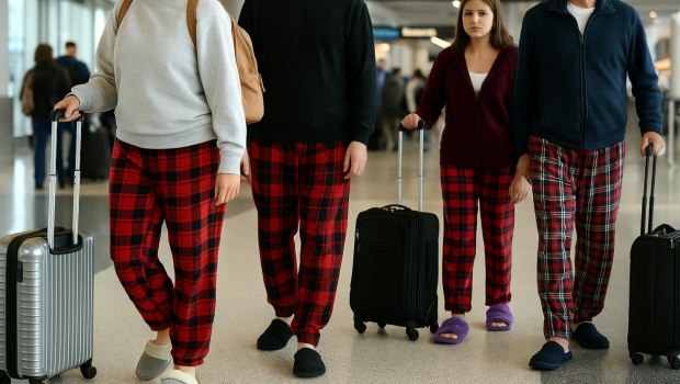 ΗΠΑ: Με πιτζάμες και παντόφλες οι επιβάτες στα αεροδρόμια - Viral απάντηση στην οδηγία «ντυθείτε καλύτερα»