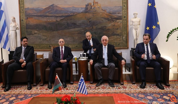 Συνάντηση Ν. Κακλαμάνη με τον Πρόεδρο της Βουλής των Αντιπροσώπων της Λιβύης -