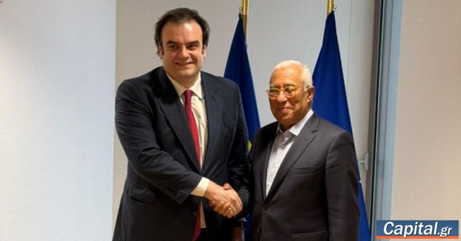 Συνάντηση Κ. Πιερρακάκη με Αντόνιο Κόστα: Σταθερότητα, ανάπτυξη και...
