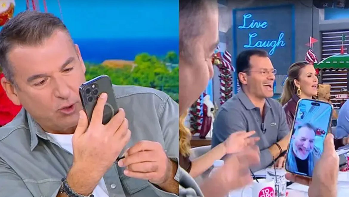 Γιώργος Λιάγκας: Η βιντεοκλήση με τον Γρηγόρη Αρναούτογλου στον «αέρα» του ΑΝΤ1