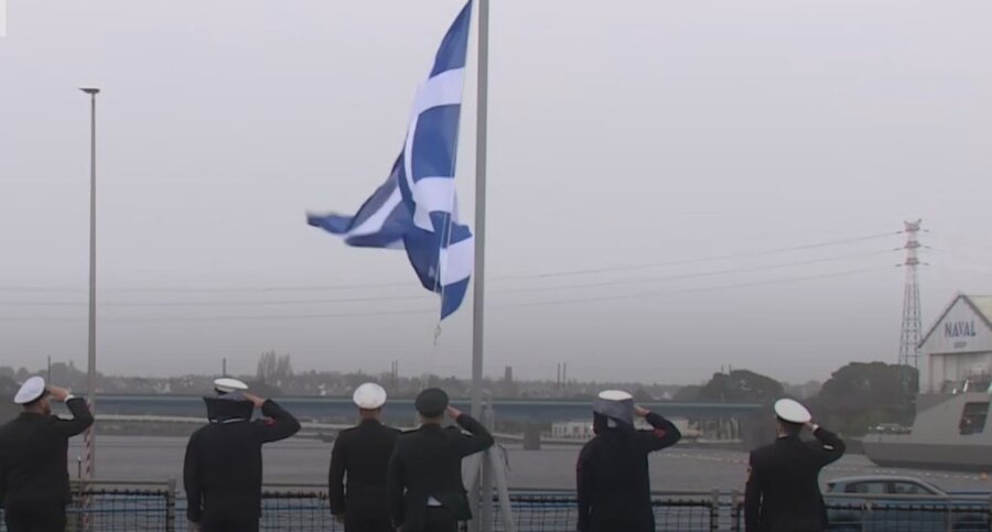 Δένδιας από Λοριάν: Νέα εποχή για το Πολεμικό Ναυτικό με τη φρεγάτα Belharra «Κίμων»