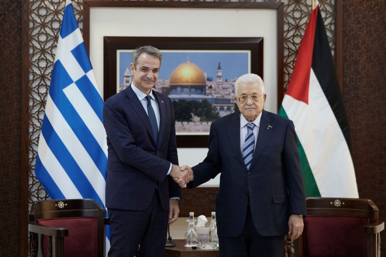 Μητσοτάκης στη Ραμάλα: Η λύση των δύο κρατών, βάση για μια δίκαιη και διαρκή ειρήνη