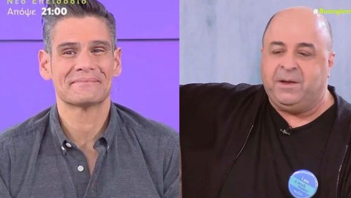 Σεφερλής και Ουγγαρέζος συναντήθηκαν στο πλατό του Buongiorno - «Ήρθε ο Μάρκος κι έφερε γούρι»