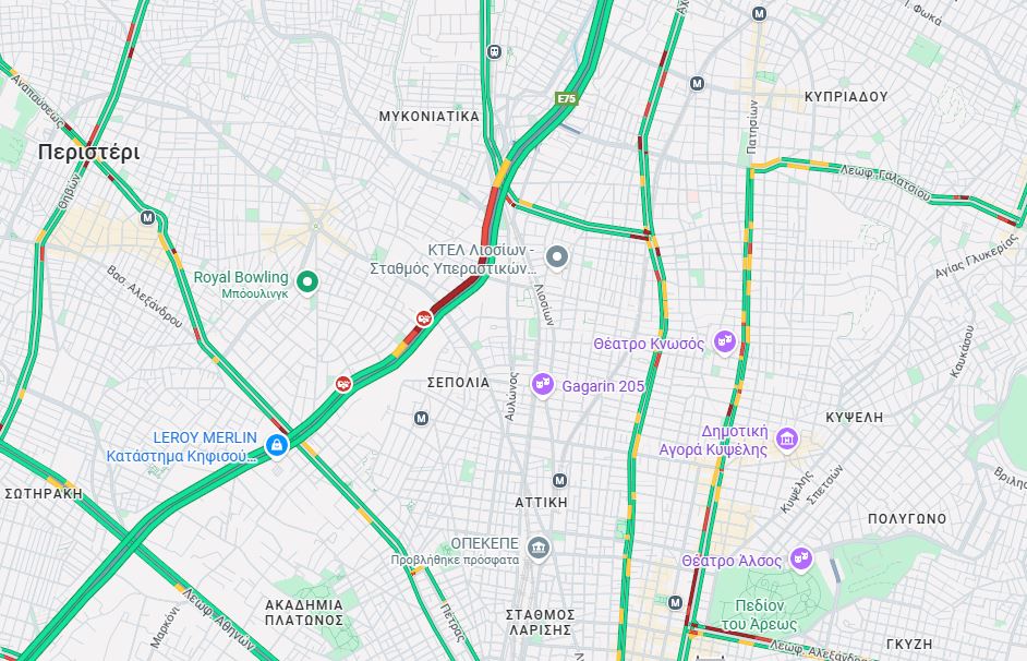 Tροχαίο με καραμπόλα 4 οχημάτων στη λεωφόρο Κηφισού - Πού σημειώνονται καθυστερήσεις