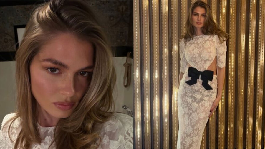 Αμαλία Κωστοπούλου: Καλωσόρισε την νέα χρονιά με το πιο εντυπωσιακό λευκό φόρεμα