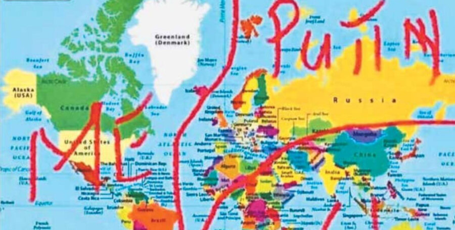 Χάρτης-σοκ: Πώς θα μοίραζε ο Τραμπ τον πλανήτη στα τρία – Ο κόσμος σε ζώνες