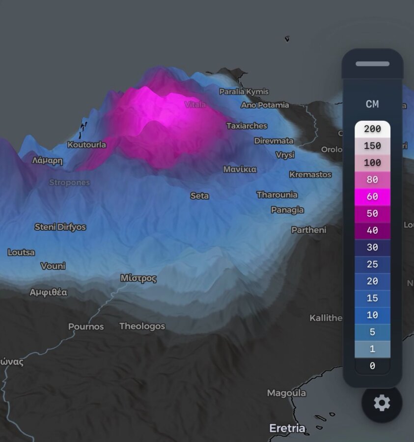 Καιρός: Εξαπλώνεται το κύμα ψύχους σε όλη τη χώρα - Χάρτες χιονόστρωσης και πολικές θερμοκρασίες