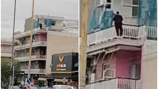 Γυναίκα απειλεί να πέσει από ταράτσα στον Κορυδαλλό