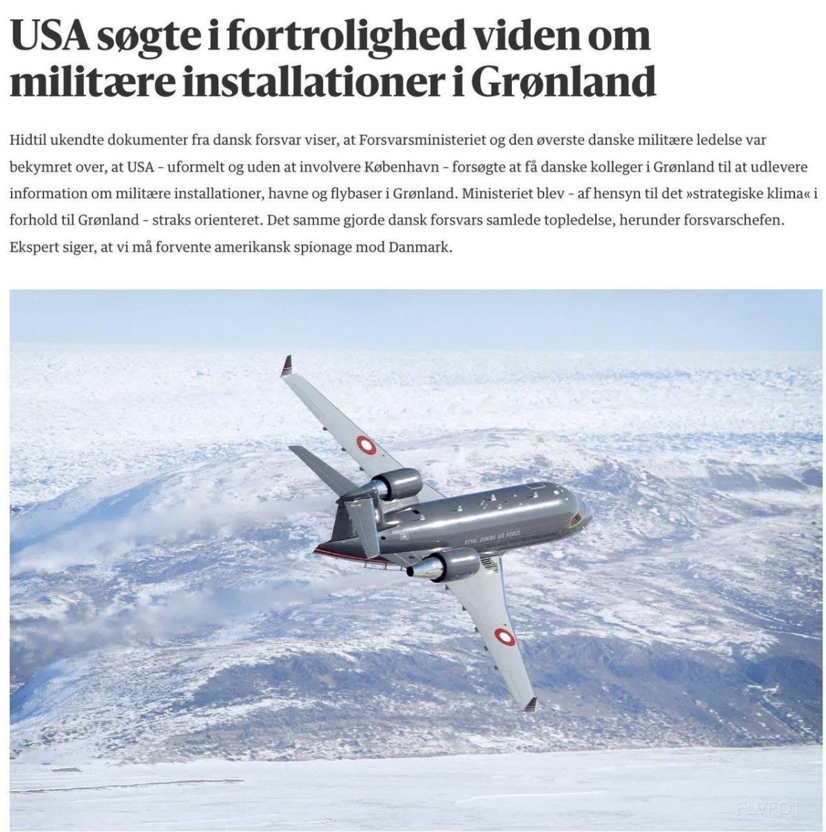 Γροιλανδία: «Οι ΗΠΑ συγκέντρωναν κρυφά πληροφορίες για στρατιωτικές εγκαταστάσεις» - Τι εξετάζει η ΕΕ