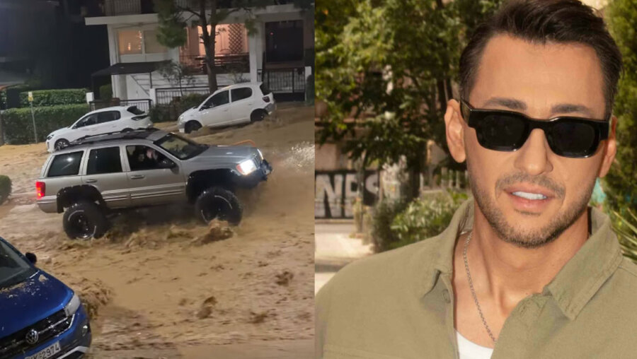 Πάνος Καλίδης: Μετέτρεψε το όχημά του σε μέσο διάσωσης στους πλημμυρισμένους δρόμους της Άνω Γλυφάδας