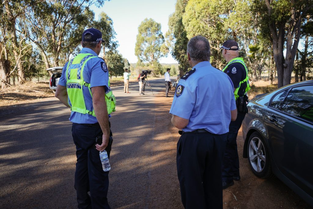 Αστυνομικοί σε δρόμο Αυστραλίας