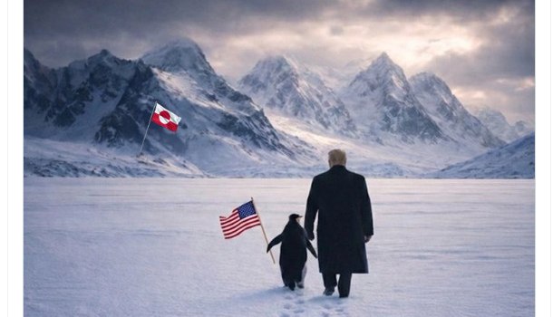 Τραμπ: Συνοδεία... πιγκουίνου οδεύει προς τη Γροιλανδία - Μπέρδεψε τα ημισφαίρια