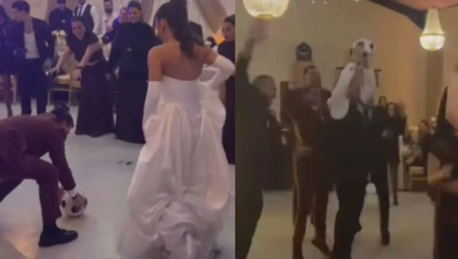 Το «γκολ» της Μαριαλένας Ρουμελιώτη στον Σάκη Κατσούλη – Βίντεο από το γαμήλιο γλέντι