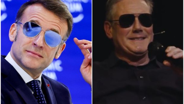 «Bonjour...»: Ο Στάρμερ τρολάρει τον Μακρόν για την εμφάνιση αλά «Top Gun» στο Νταβός