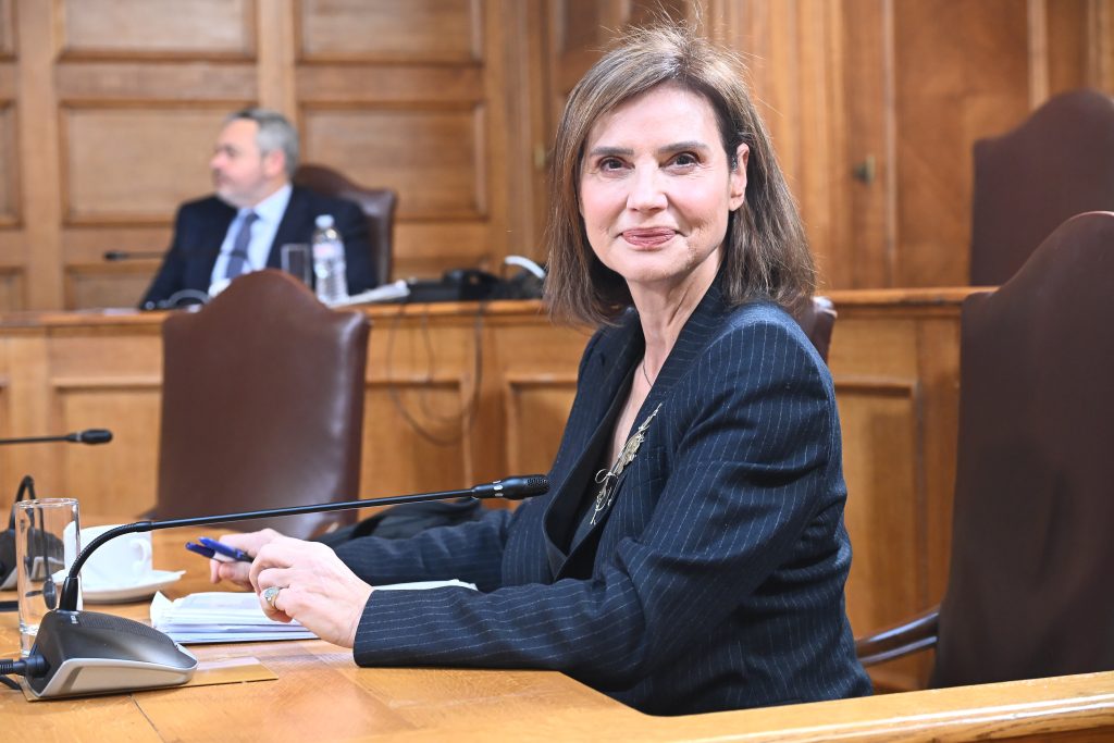 Γυναίκα σε επίσημη συνεδρίαση