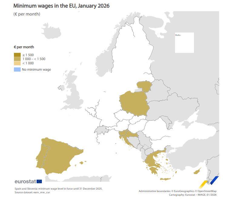 Κατώτατος μισθός: Πώς διαμορφώνεται στις χώρες της ΕΕ - Η θέση της Ελλάδας - Οικονομικός Ταχυδρόμος