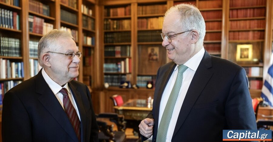 Συνάντηση του Κων. Τασούλα με τον πρώην πρωθυπουργό Λ. Παπαδήμο