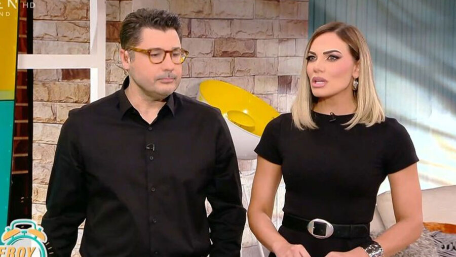 Κωνσταντάρας – Μαλέσκου: Με μαύρα και συγκίνηση στην έναρξη της εκπομπής τους