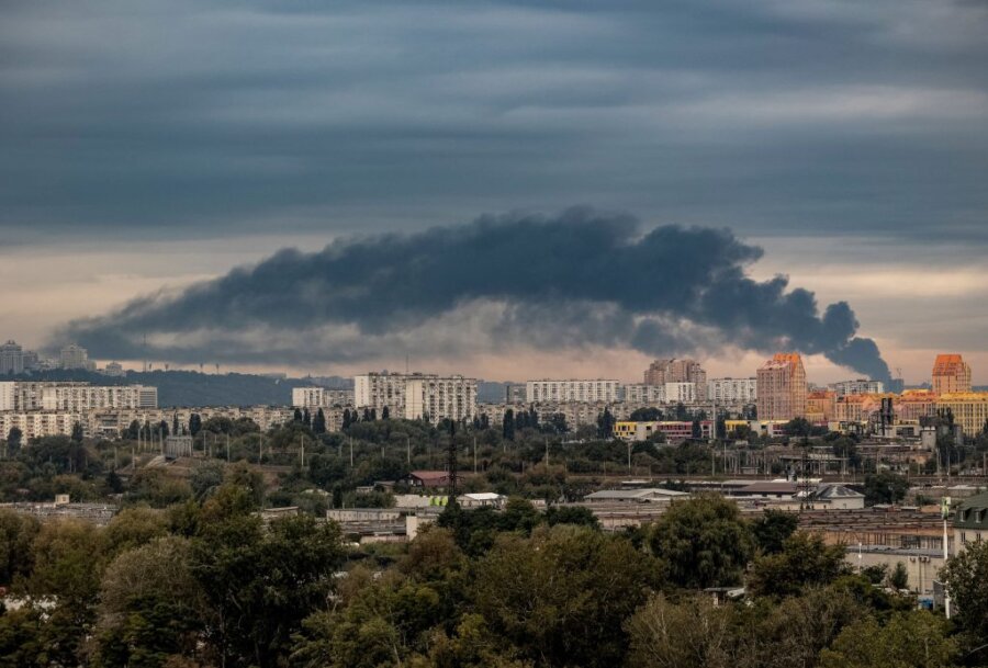 Καπνός πάνω από το Κίεβο