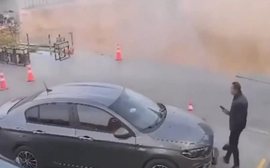 Κατάρρευση κοντά σε βενζινάδικο