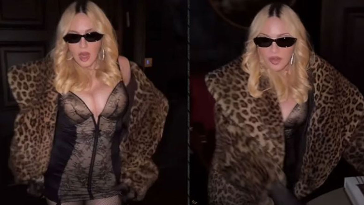 Madonna: Η «Βασίλισσα» προκαλεί ξανά - Χορεύει με κορμάκι, γούνα και διχτυωτό καλσόν στα 67 της!