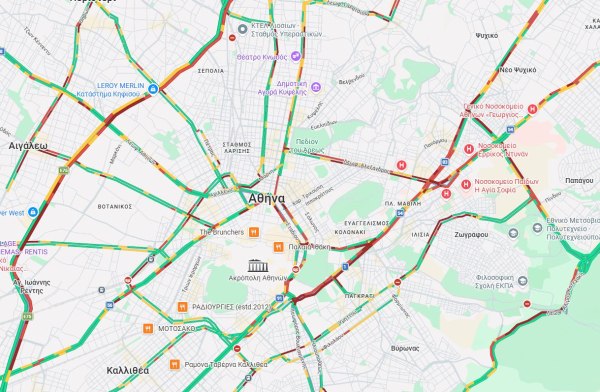 Κίνηση στους δρόμους: Η βροχή έφερε το χάος - Στο «κόκκινο» ο Κηφισός