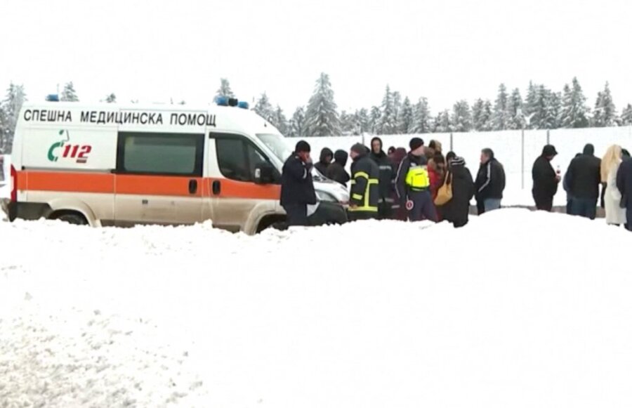 Ασθενοφόρο σε βουνό Βουλγαρίας