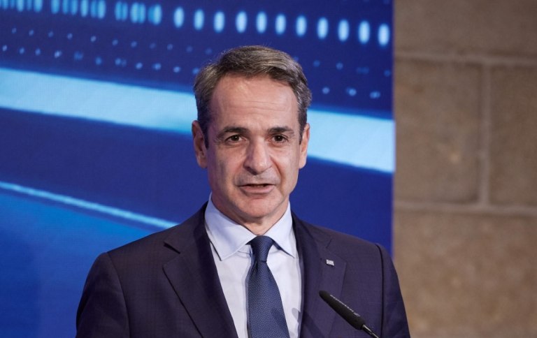 φωτογραφία στην οποία απεικονίζεται ο Κυριάκος Μητσοτάκης