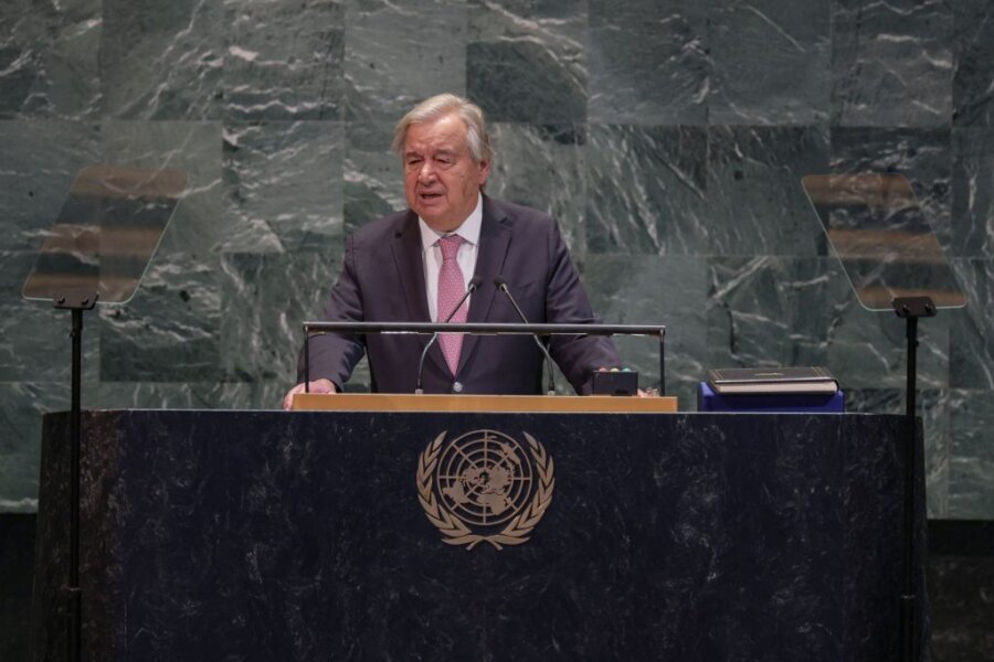 Αντόνιο Γκουτέρες ΟΗΕ βήμα