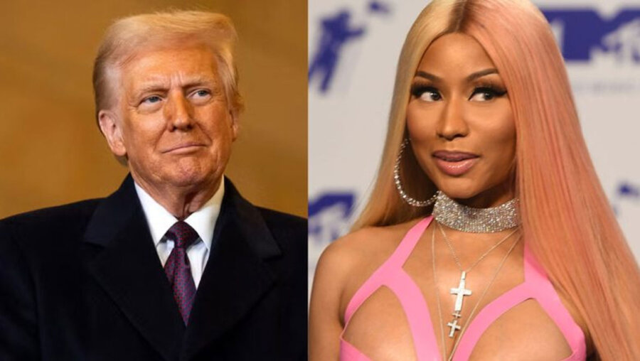Nicki Minaj - Donald Trump: Οι AI φωτογραφίες με ασορτί ροζ ρούχα