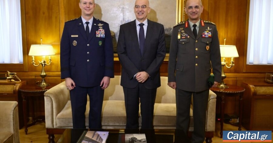 Συνάντηση Ν. Δένδια με τον Ανώτατο Διοικητή των ευρωπαϊκών δυνάμεων του...