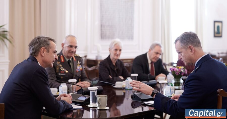 Συνάντηση Κ. Μητσοτάκη με τον με τον ανώτατο διοικητή του ΝΑΤΟ στην Ευρώπη