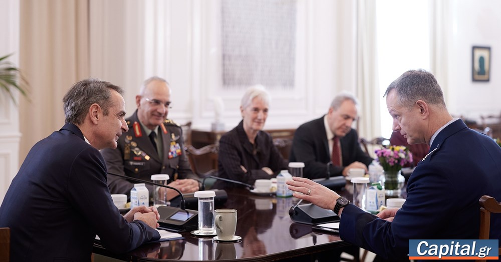 Συνάντηση Κ. Μητσοτάκη με τον με τον ανώτατο διοικητή του ΝΑΤΟ στην Ευρώπη