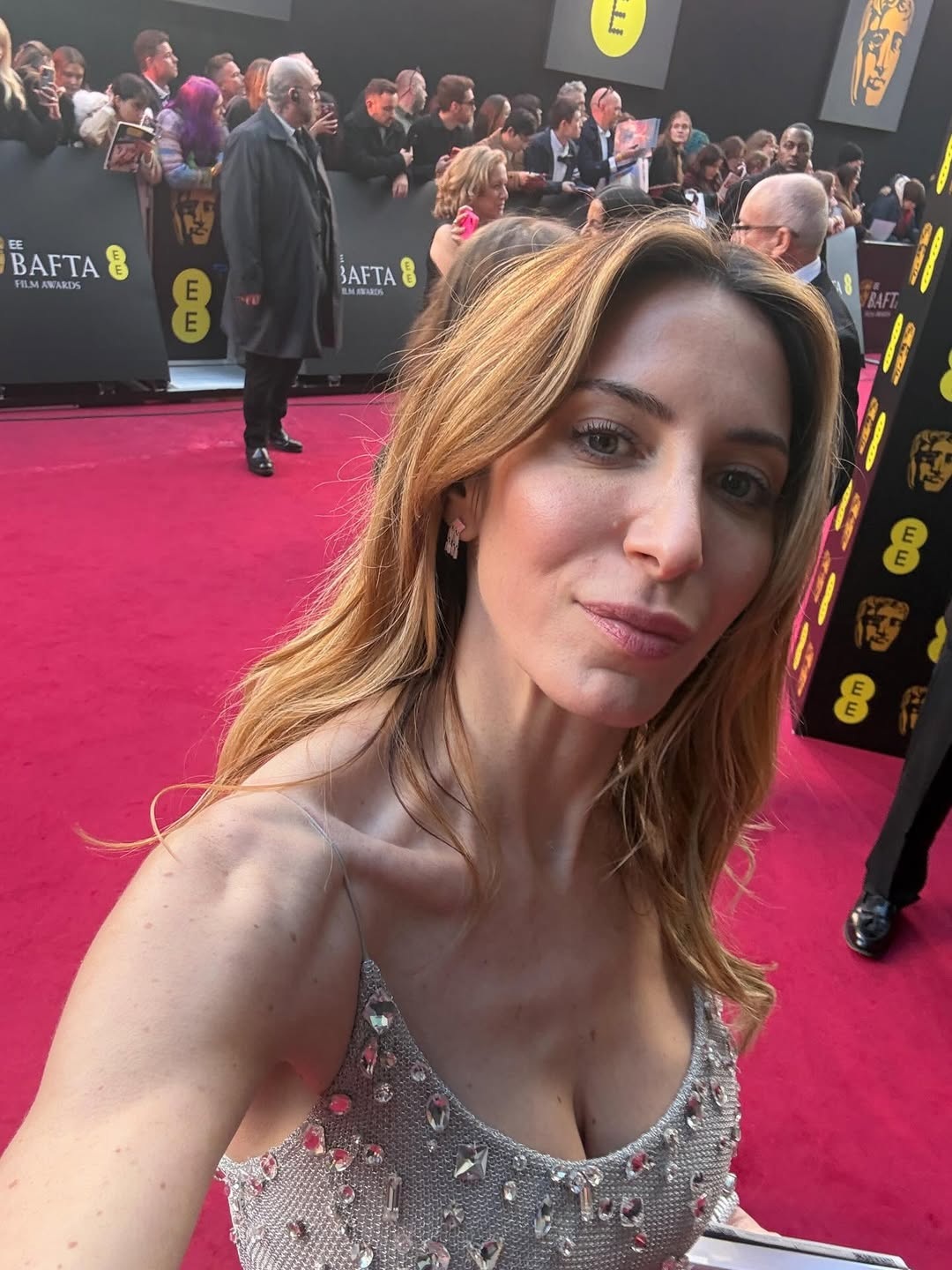 H Katherine Embiricos με Celia Kritharioti στα βραβεία BAFTA στο Λονδίνο