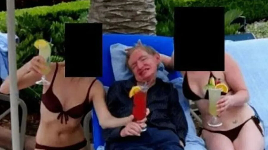 Ο Στίβεν Χόκινγκ ξανά στον φάκελο Έπσταϊν: Βρέθηκε φωτογραφία του δίπλα σε κοπέλες με μαγιό