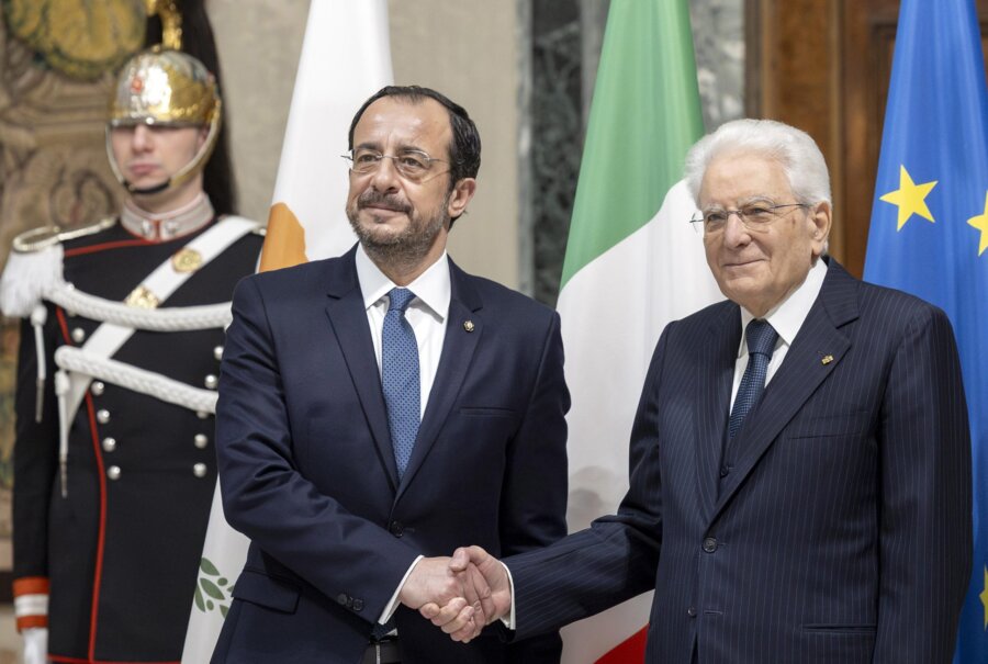 Cyprus President Nikos Christodoulides visits Rome